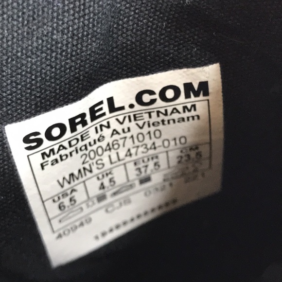 💙 Sorel Black Leather Ankle Boot - Picture 2 of 13